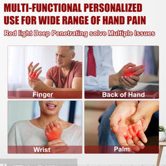 TUOYR worn-on-hand image demonstrates comfortable fit during therapy sessions.