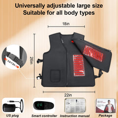 TURJGKSG adjustable-fit vest adapts to different body shapes.