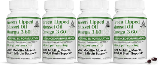 TURNER GLMO bottle side view, compact softgel format for easy swallowing.