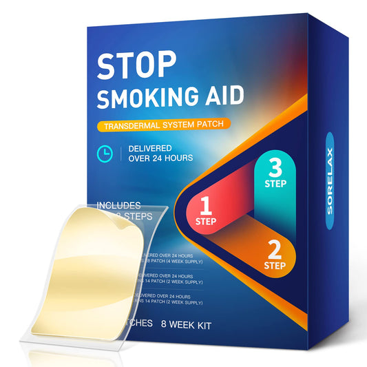 Tuwyfe stop-smoking patch Step 1 visual: 28 patches for daily cravings support.