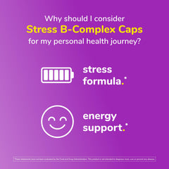 Twinlab Stress B-Complex capsules with imagery of immune support nutrients.