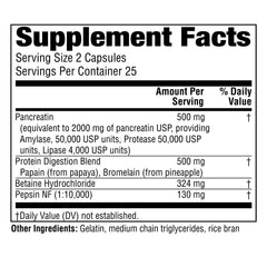Close-up of Twinlab Super Enzyme Caps capsules illustrating convenient daily digestive enzymes