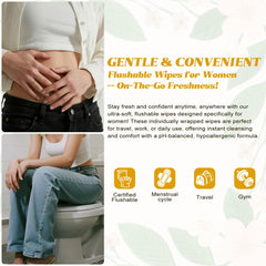 twoworld feminine wipes 400-piece pack ideal for families and travel.