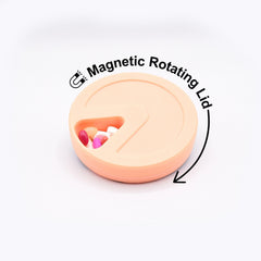 Travel RX magnetic closure provides secure lid for pocket-ready storage.