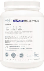 Type Zero Creatine Monohydrate scoop in bottle showing 5 g serving