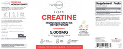 Type Zero Creatine Monohydrate Tropical Punch shake in glass after mixing.