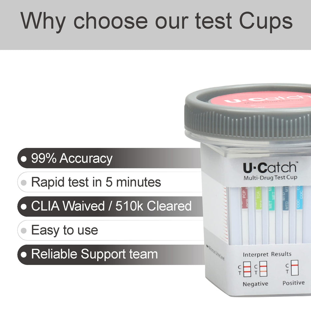 U-CATCH Plus tear-off result label for clear, fast readouts.