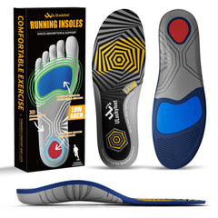U1uckyfeet running insoles front view showing arch support and comfort