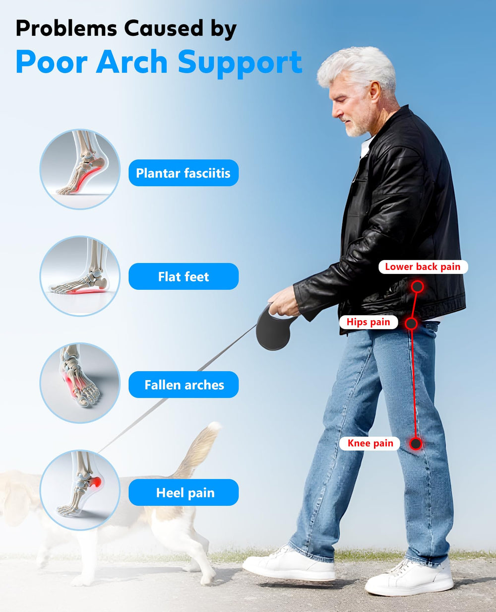 UBARONY arch-support carbon fiber insole, side profile, lightweight comfort