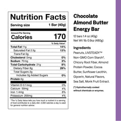 UCAN Energy Bars chocolate almond butter bar close-up highlighting real food protein