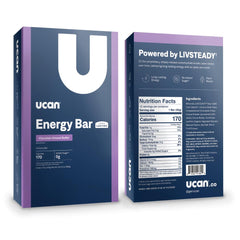 UCAN Energy Bars post-workout recovery image conveys steady energy