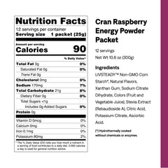 UCAN Cran-Raz packaging on gym bench highlighting keto-friendly vegan formula