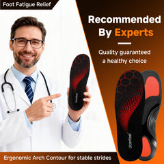 Ucanfeel insoles with deep heel cup for natural alignment