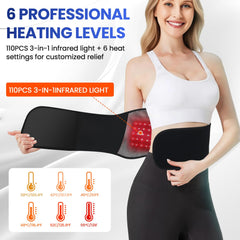 UISJL back massager with 6 vibration modes for customizable intensity and relief