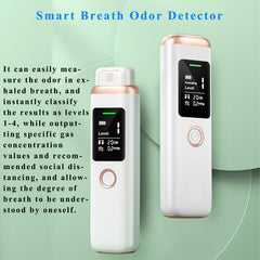 Ujhosld Bad Breath Tester display showing breath level from 1 to 4 for clear guidance.