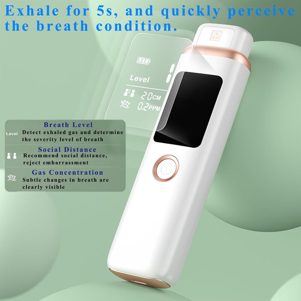 Ujhosld odor detector illustrating gas concentration readouts for informed use.