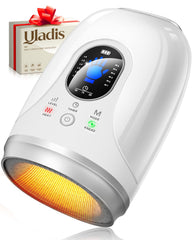 Uladis hand massager front view with heat for soothing hand comfort.