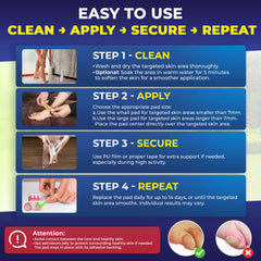 Ulensy pad placed on the sole to ease walking discomfort
