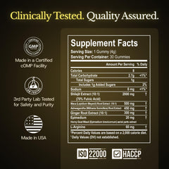 UltimaPeak Black maca and ginger blend gummies ideal for active days.