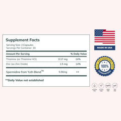 Nova Ultimate Cell Renewal wheat germ ingredient highlights spermidine for longevity