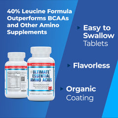 Keto-friendly and vegetarian Ultimate EAA tablets support versatile diets