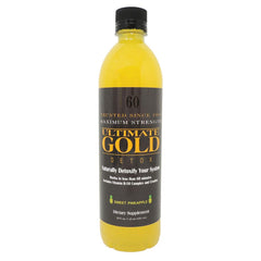 Ultimate Gold detox drink 20oz bottle for a quick cleanse.