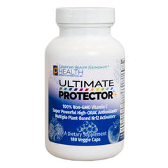 Ultimate Protector+ bottle front highlights non-GMO antioxidant support.