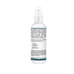 UltimateVitality Radiation Burn Relief Spray being absorbed quickly with a non-greasy finish.