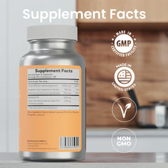 Nutrition panel on Ultisana Diaberine HCL bottle showing 90 count.