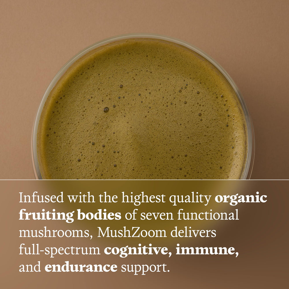 Ultra Life Sport Mush Zoom stirring into water for quick, convenient boost