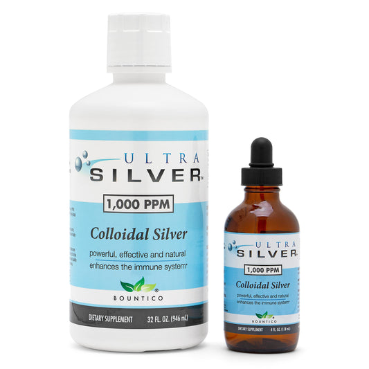 Ultra Silver colloidal silver 32 oz bottle for versatile daily use.