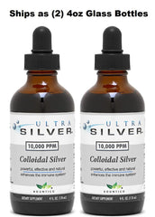 Ultra Silver dropper bottle with true colloidal silver for easy use