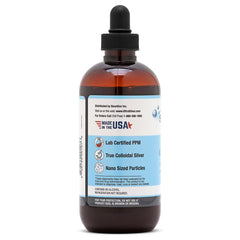 Ultra Silver colloidal silver dropper enabling precise, controlled dispensing.
