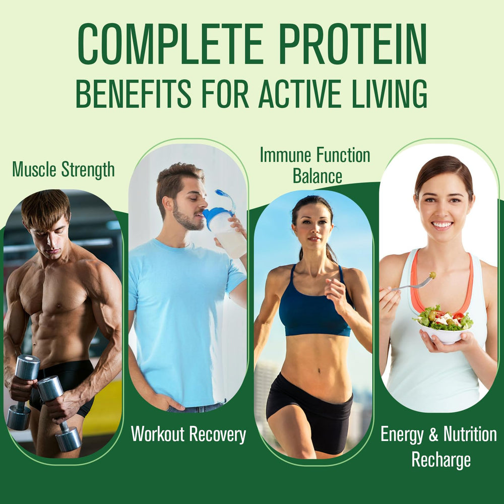 Ultraverixian plant protein blend highlighting amino acids and vitamins