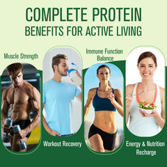 Ultraverixian plant protein blend highlighting amino acids and vitamins