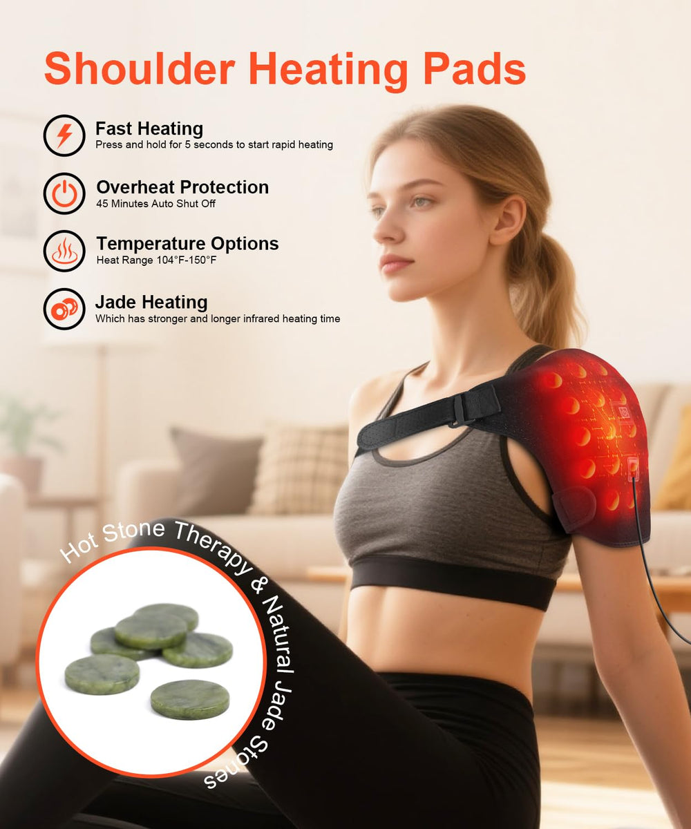 UMEBEAM Jade stones heat evenly for soothing warmth.