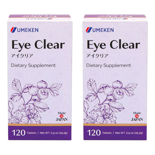 Umeken Eye Clear bottle front for family-friendly eye support.