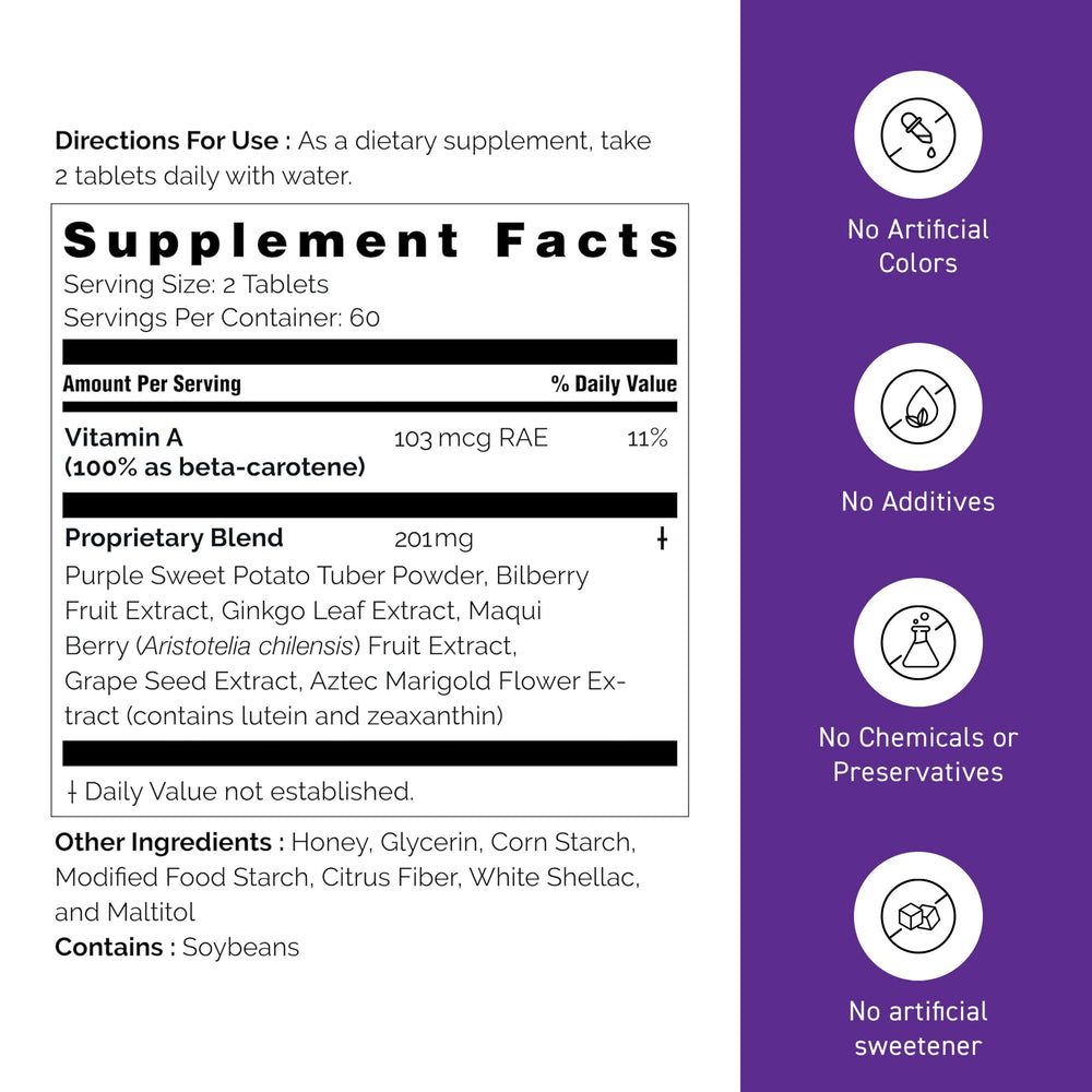 Umeken Eye Clear lutein-marigold scene communicates vision nutrition benefits.