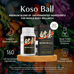 Koso Ball 3-step fermentation process enhances nutrient availability