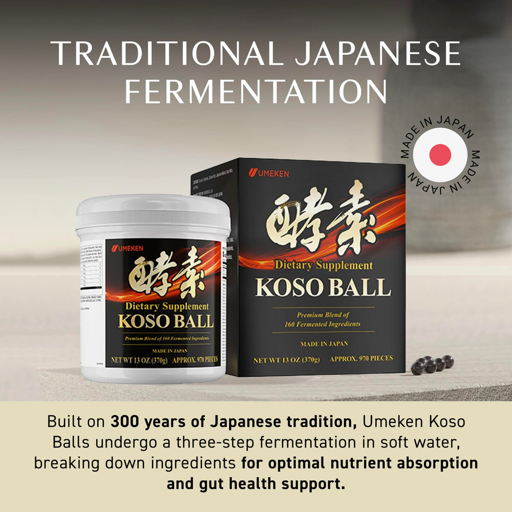 Umeken Koso Ball traditional ceramic fermentation pots enhancing enzymes.