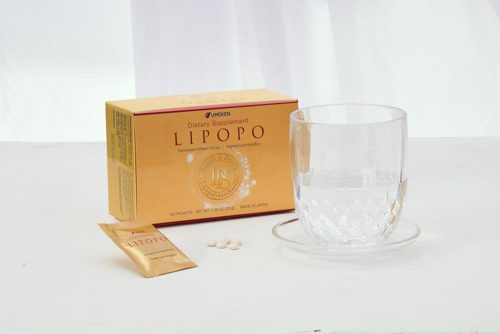 Umeken Lipopo box with 90 packets for a three-month supply.