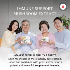 Nine-mushroom extract collection from Umeken highlighting Reishi to support daily routines