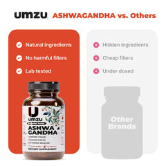 UMZU packaging with a cognitive support focus card.
