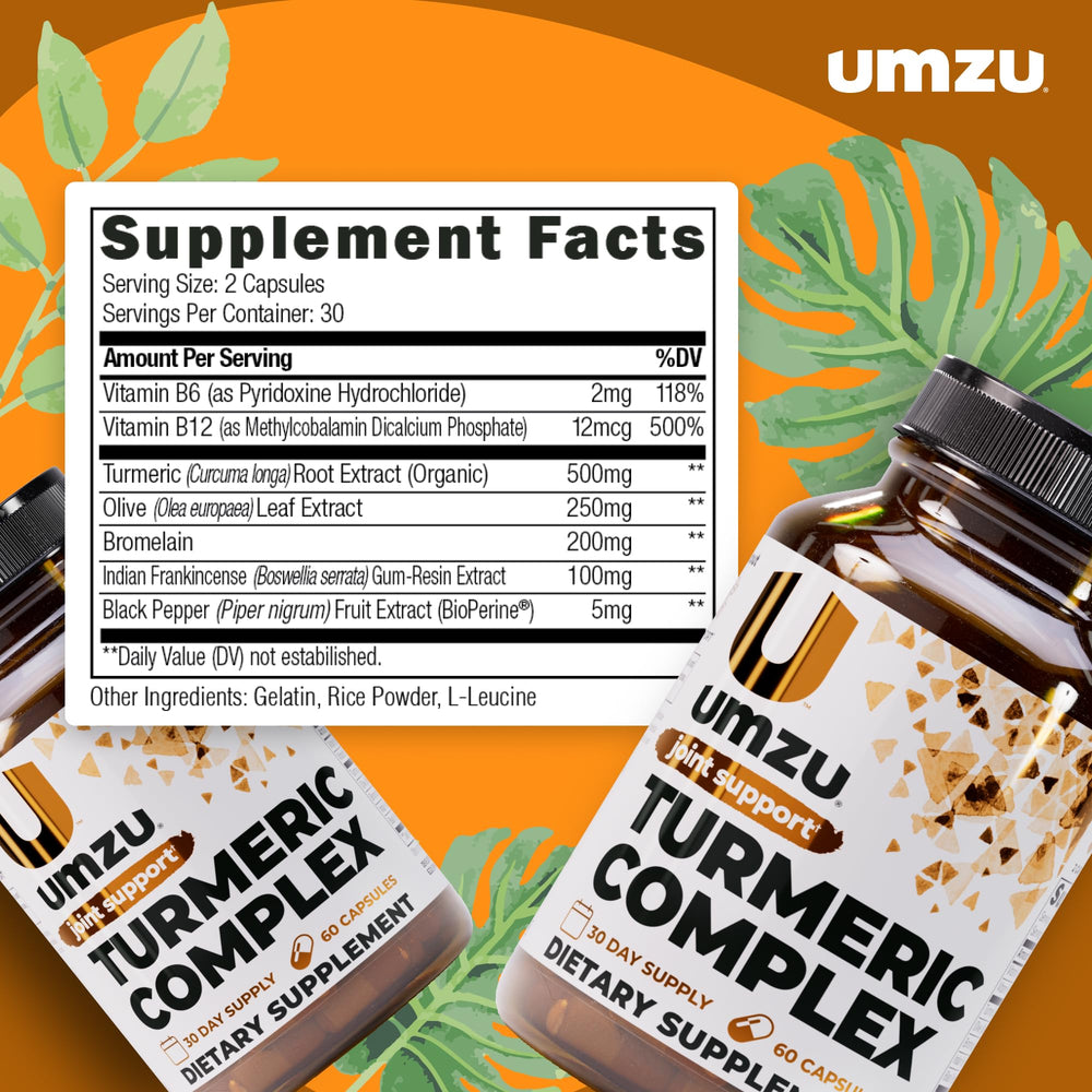 UMZU Bioperine black pepper capsule closeup signals enhanced curcumin absorption
