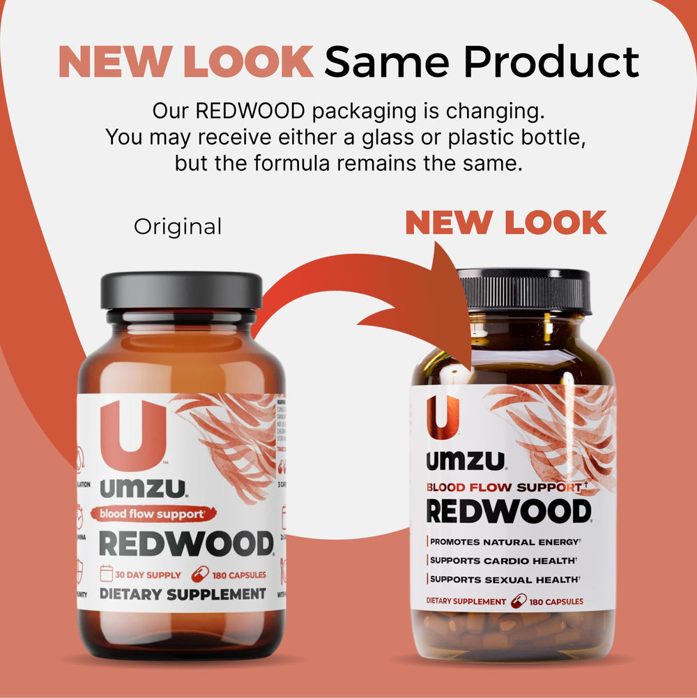 UMZU Redwood USA-made label signaling quality and trusted sourcing.