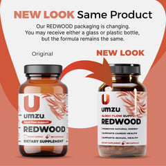 UMZU Redwood USA-made label signaling quality and trusted sourcing.