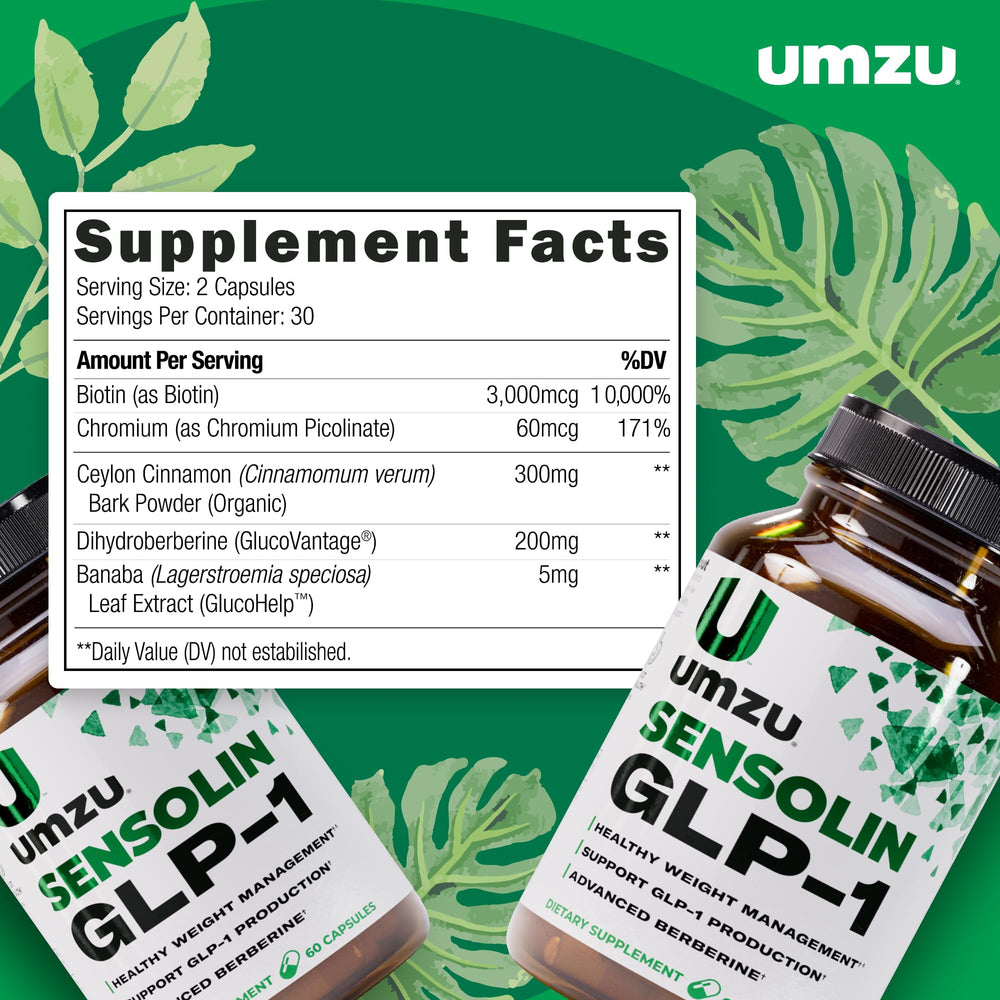 Dihydroberberine capsule from UMZU Sensolin supports metabolic balance.