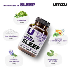 UMZU Sleep cap dispense closeup showing easy nightly routine.