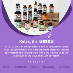 UMZU Sleep product on nightstand ready for bed.