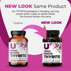 UMZU Thyrite pill closeup highlights the mineral blend for steady energy